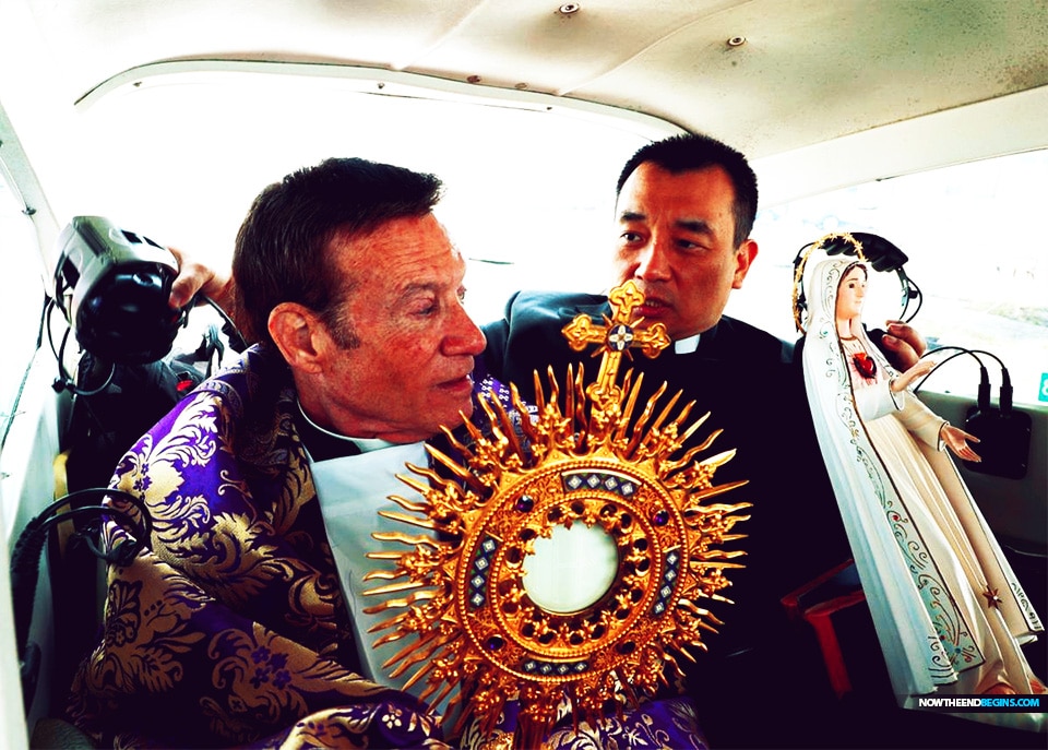 The Blessed Sacrament and a statue of the Virgin Mary flew around the perimeter of the Diocese of Camden on Wednesday afternoon — a two-hour round trip in a Cessna 182.   Father Anthony Manuppella, pastor of St. Gianna Beretta Molla Parish in Northfield, prayed from the plane for God's blessing and protection as the new coronavirus spread across New Jersey and the world.