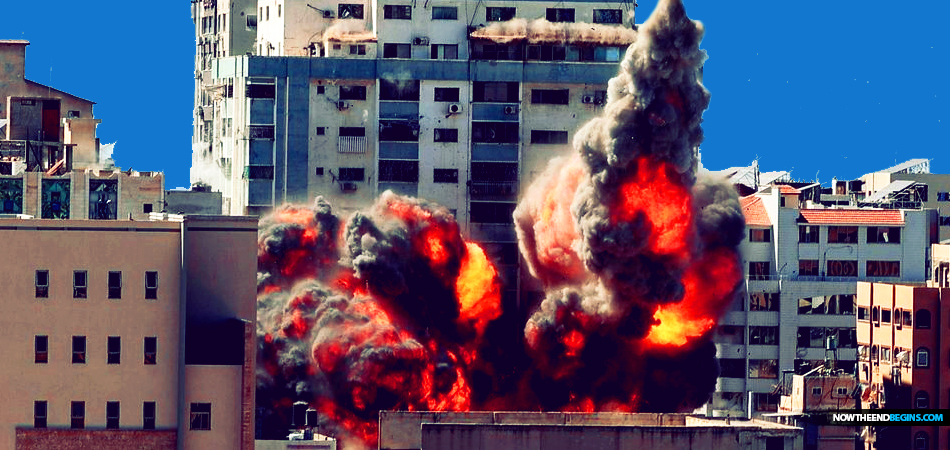 israel-idf-destroys-gaza-tower-as-netanyahu-vows-hamas-will-pay-for-rocket-attacks