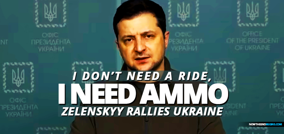 ukarine-president-Volodymyr-Zelenskyy-calls-on-ukrainian-people-to-fight-russian-troops-need-ammo-not-a-ride-world-war-3-vladimir-putin-father-of-all-bombs