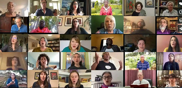Virtual choir of International Peacemakers