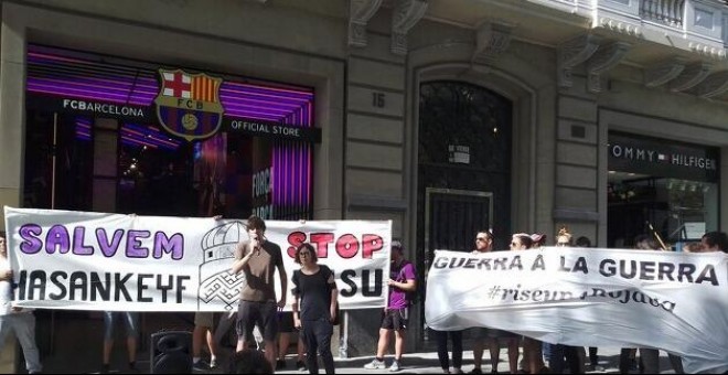 14/09/2019 - Protestas en tiendas del Barça contra Beko/ CATALUNYA DIARI