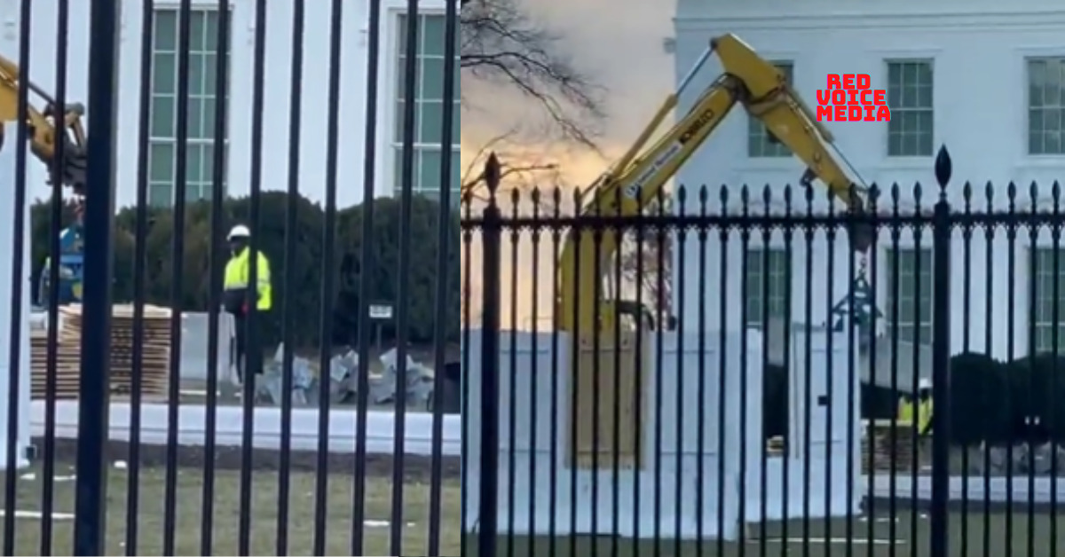 White House Concrete Security Wall Erected, No Information Released As To Why