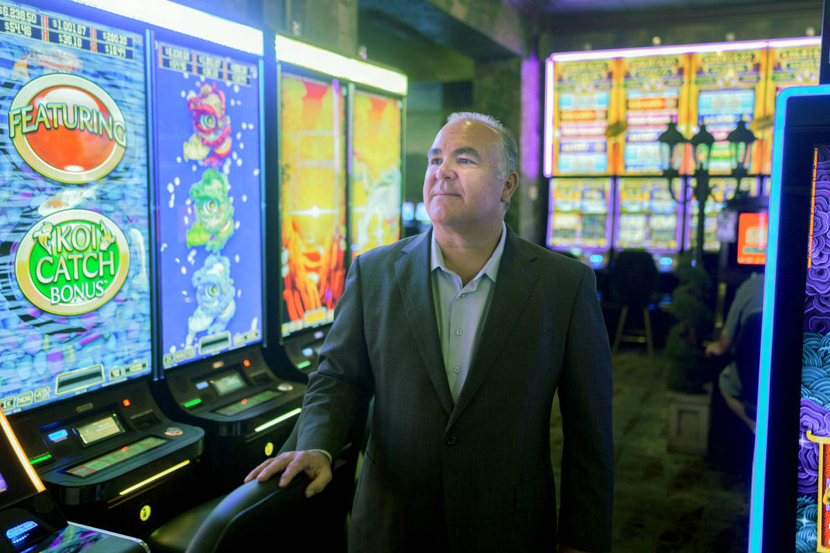 Emerald Island Casino Owner Tim Brooks inside of the Emerald Island Casino  off South Water Stre … | Las Vegas Review-Journal