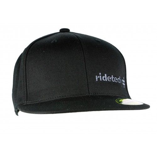 RideTech Flat Bill Flexfit Hat - Black/Grey