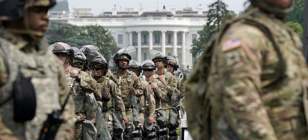 National Guard members near the White House. (photo: Drew Angerer/Getty Images)