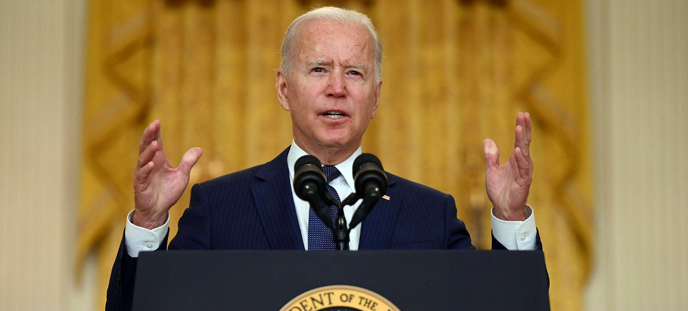 President Biden delivers remarks from the East Room of the White House on Aug. 26. (photo: Demetrius Freeman/The Washington Post)