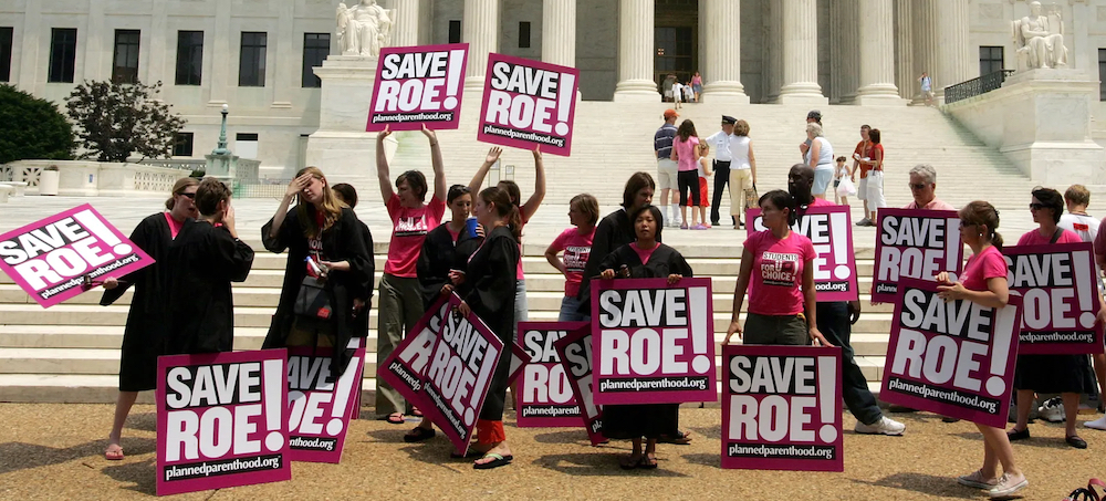A rally to protect abortion rights in front of the Supreme Court in Washington, D.C. (photo: Joe Raedle/Getty Images)