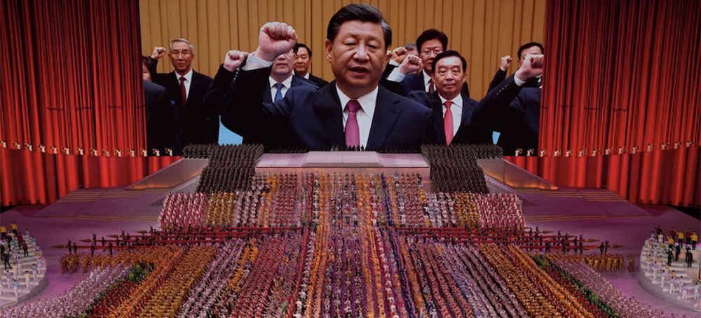 Chinese president Xi Jinping, seen pledging his vows to the party during the celebrations of the 100th anniversary of the founding of the Communist Party, is shaking up Chinese society. (photo: Ng Han Guan/AP)