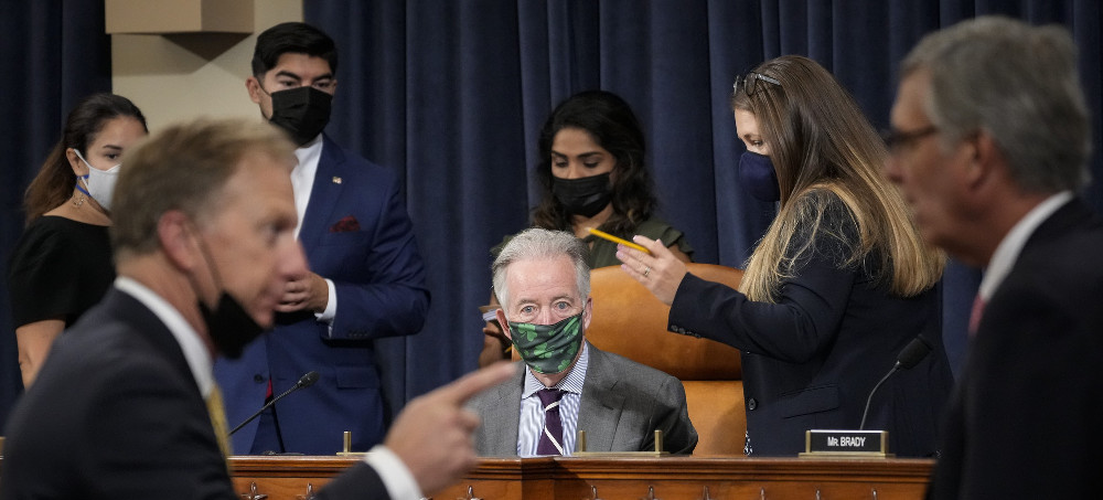 At center, committee chair Rep. Richard Neal, D-MA, presides over a House Ways and Means Committee markup hearing of the Build Back Better Act on Sept. 10, 2021, in Washington, D.C. (photo: Drew Angerer/Getty)