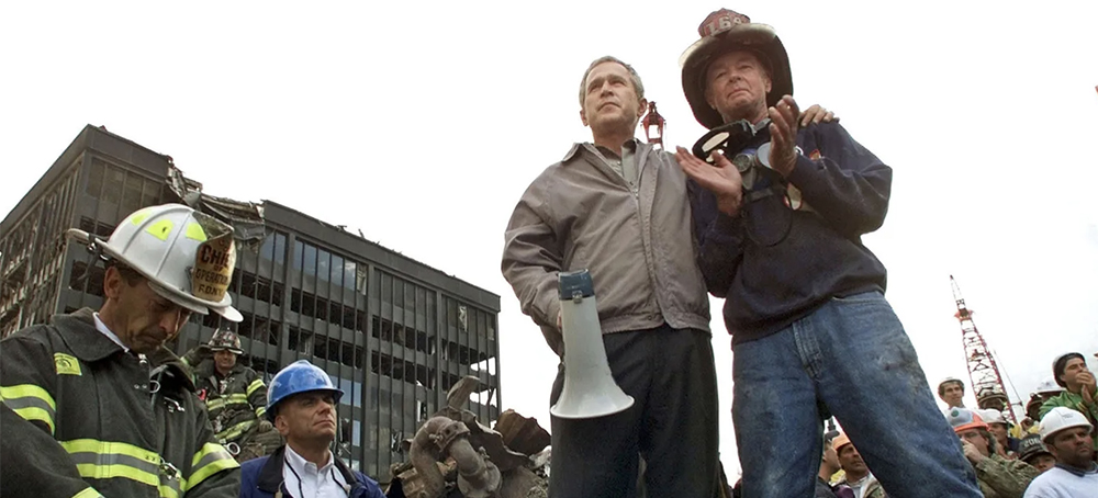 George W. Bush on September 11, 2001. (photo: Win McNamee/Reuters)