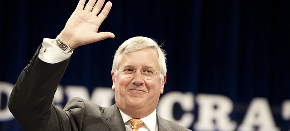 Mike Collier, then-Democratic nominee for Texas comptroller, at the state Democratic convention in Dallas on June 27, 2014. Collier ran for lieutenant governor in 2018. (photo: Alyssa Banta)