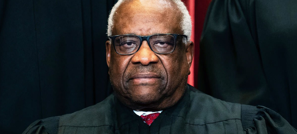 Supreme Court Justice Clarence Thomas. (photo: Erin Schaff/AP)