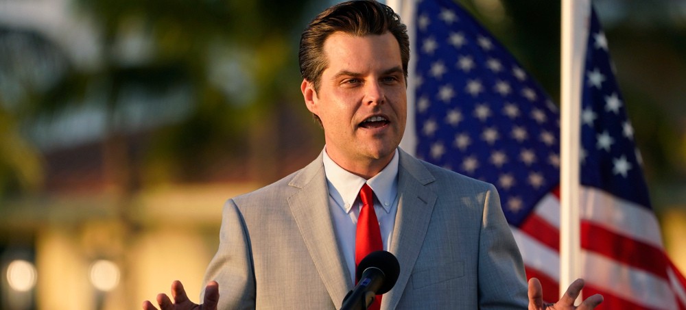 Rep. Matt Gaetz (R-FL) on December 11, 2019 in Washington, DC. (photo: Drew Angerer/Getty)