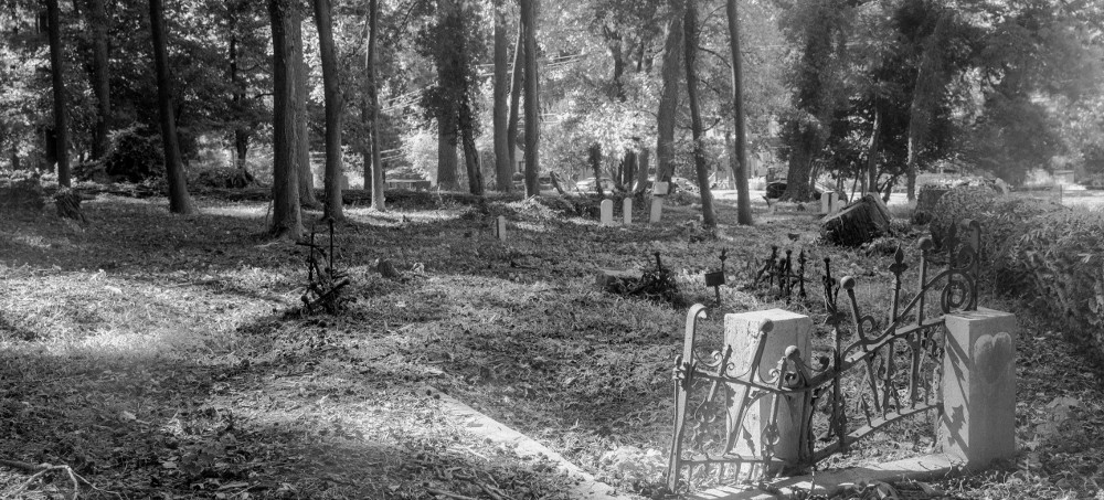 At least fifteen hundred African Americans are buried in Geer Cemetery, in Durham, North Carolina. Only two hundred headstones now remain, but locals are painstakingly working to reconstruct the site's population and to restore its grounds. (photo: Donavon Smallwood/The New Yorker)