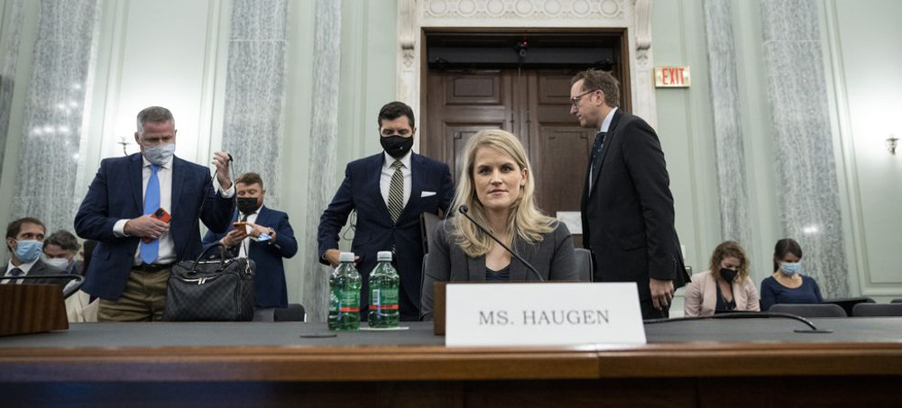 Facebook Whistleblower Frances Haugen. (photo: Drew Angerer/Getty)
