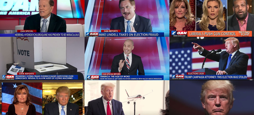 One America News has become a favorite of former President Trump and his supporters. (photo: OANN)