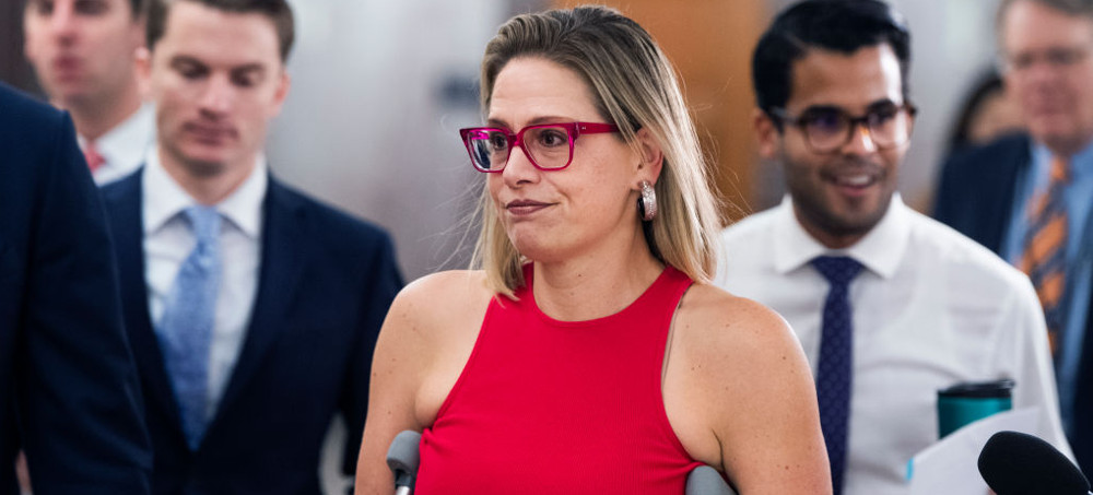 Senator Kyrsten Sinema on June 16, 2021. (photo: Tom Williams/Getty Images)