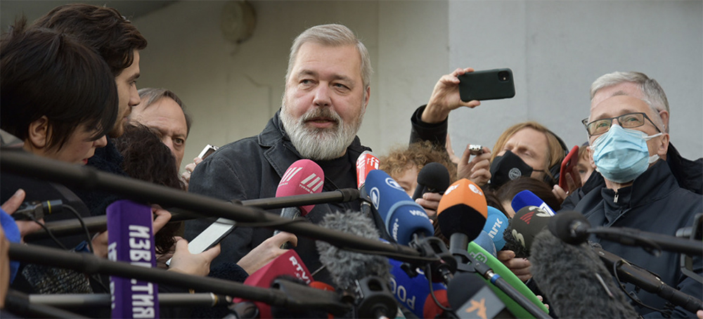 Dmitry Muratov, Russian journalist and 2021 Nobel Peace Prize laureate. (photo: Novaya Gazeta/UN News)
