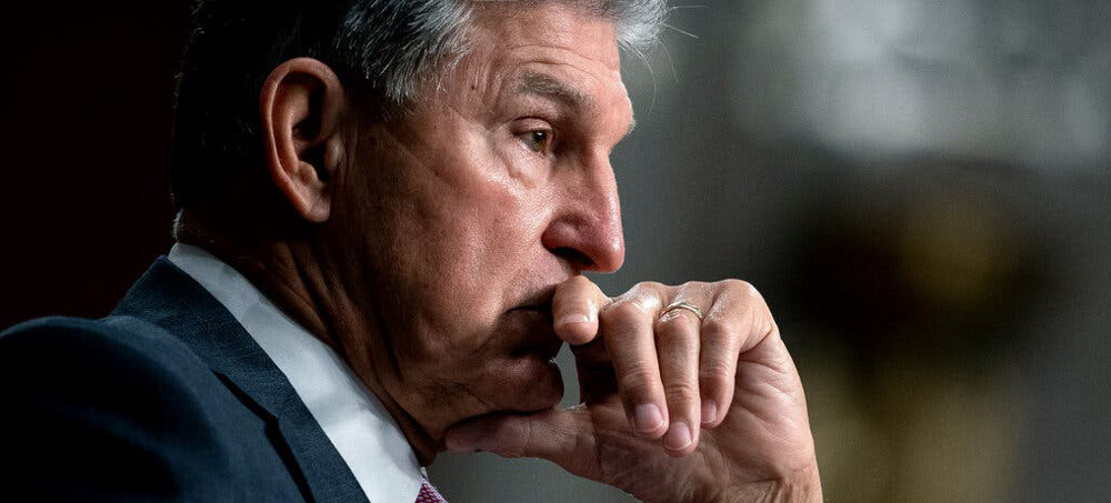 Sen. Joe Manchin. (photo: Stefani Reynolds/The New York Times)