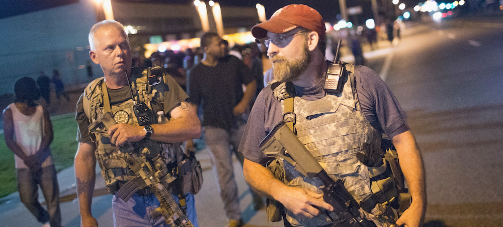 Members of the Oath Keepers militia. (photo: Scott Olson/Getty Images)