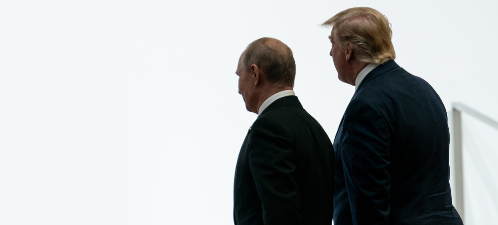 President Trump meeting with President Vladimir V. Putin of Russia during the G20 summit in Osaka, Japan, last year. (photo: Erin Schaff/The New York Times)