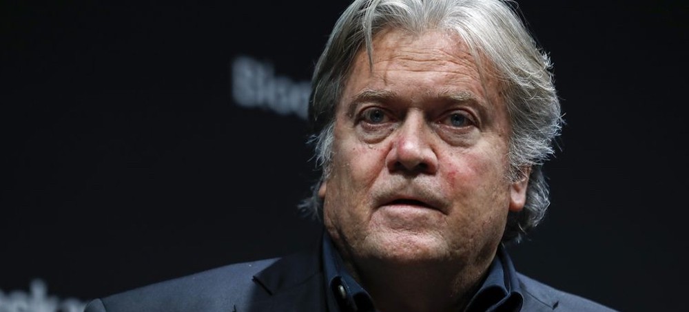 Steve Bannon, 67, was charged with one count related to his refusal to appear for a deposition and another related to his refusal to produce documents. (photo: Luke MacGregor/Bloomberg)