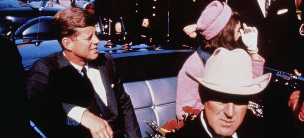 Texas governor John Connally with President and Mrs. Kennedy Prepared for Motorcade into Dallas from airport, November 22. (photo: Getty Images)