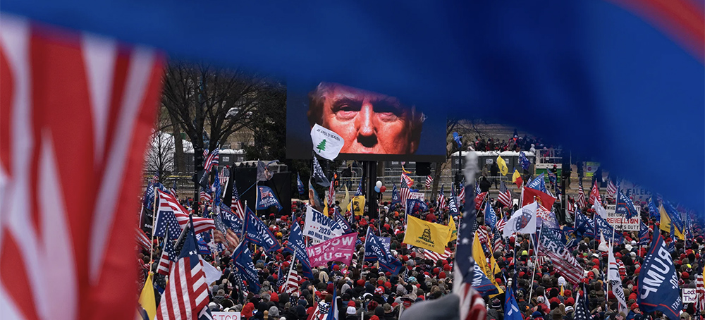 The storming of the Capitol by white supremacists and other militant groups marked a dangerous shift in American politics and national stability. (photo: Peter van Agtmael/Magnum)