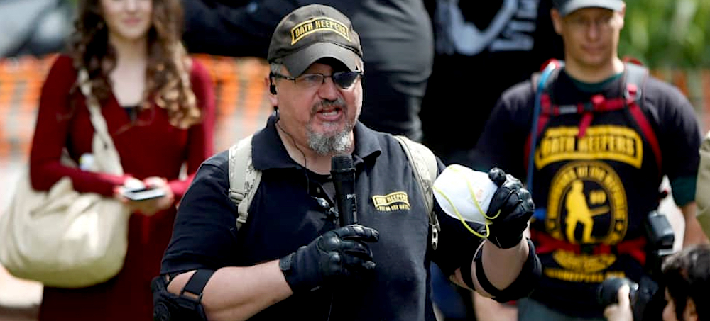 Oath Keepers founder Stewart Rhodes. (photo: Jim Urquart/Reuters)