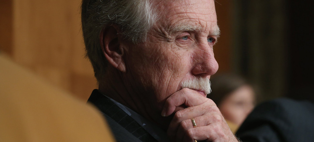 Senator Angus King, Independent of Maine, has a long history of centrist political service. (photo: Chip Somodevilla/Getty)
