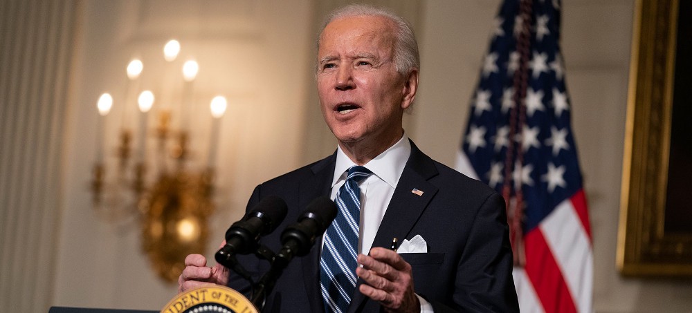 President Biden announced a race with China to develop green energy. (photo: Getty)