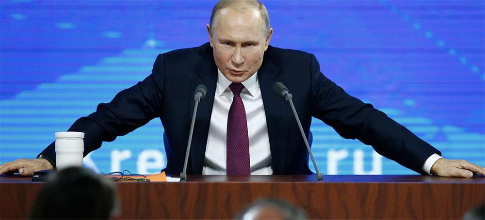 Russian president Vladimir Putin. (photo: Alexander Zemlianichenko/AP)