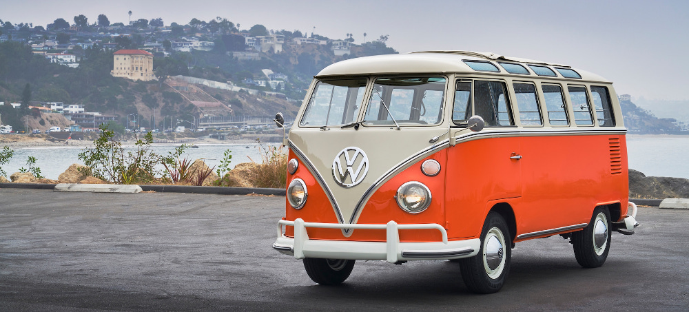 The new version of the VW bus, the Buzz, is about plugging in, not dropping out. (photo: AFP)