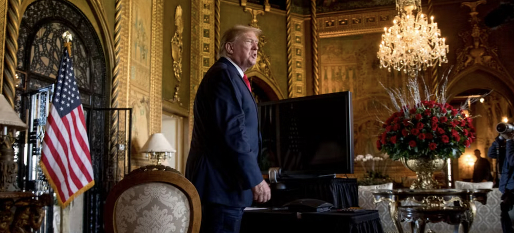 Donald Trump at Mar-a-Lago. (photo: AP)