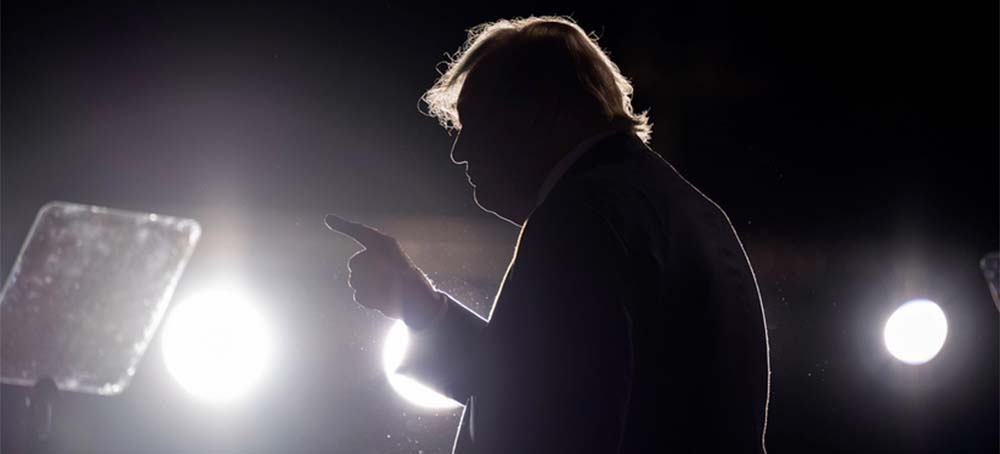 Donald Trump at a rally in Nevada on Oct. 8, 2022. (photo: José Luis Villegas/AP)