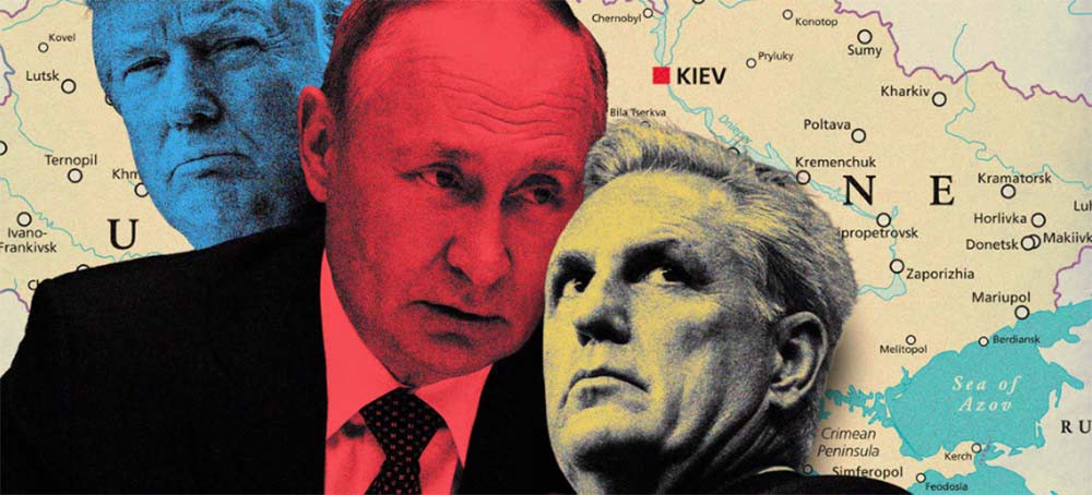 Trump, Putin, and Kevin McCarthy. (photo: Kelly Caminero/The Daily