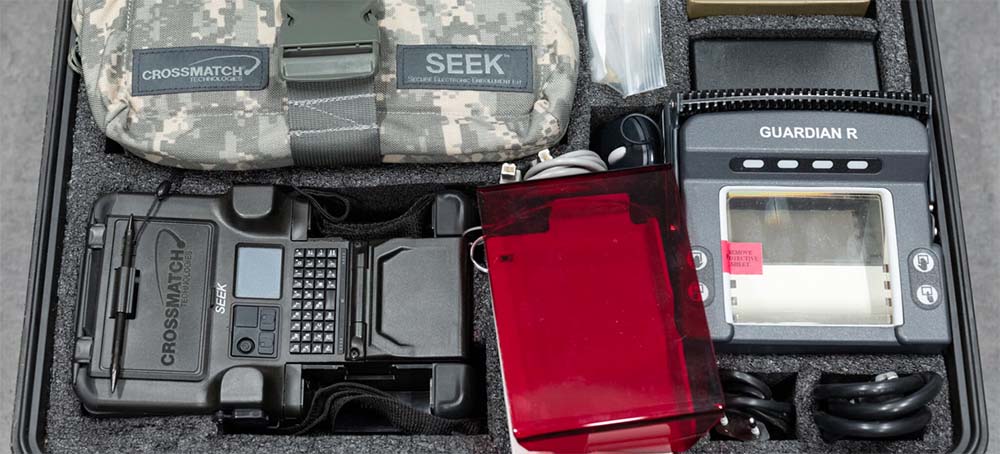 A Secure Electronic Enrollment Kit, or SEEK II, purchased by German researchers on eBay. (photo: Andreas Meichsner/NYT)