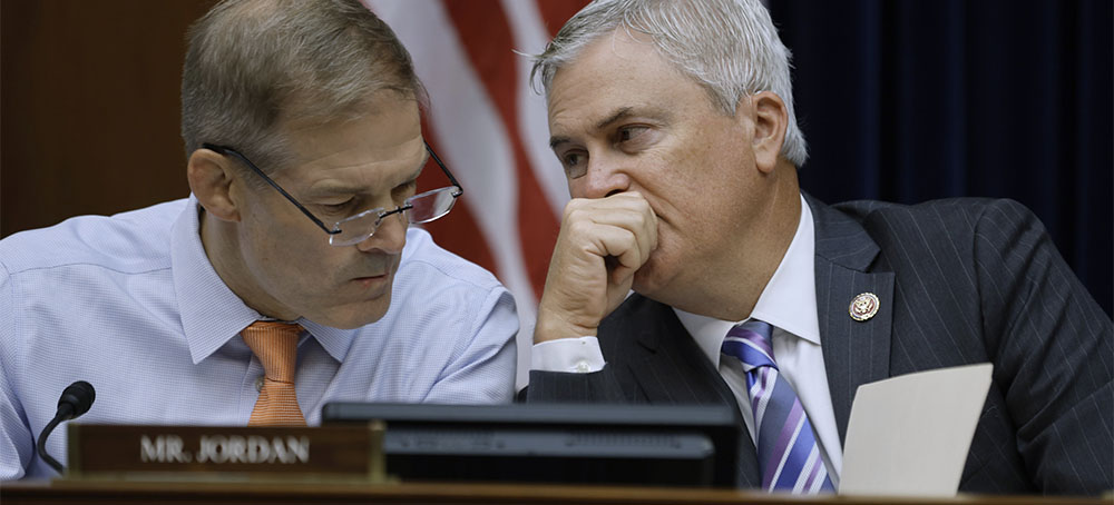 Reps. Jim Jordan, left, and James Comer. (photo: Chip Somodevilla/Getty Images)