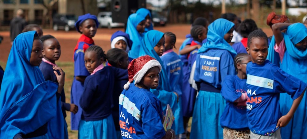Kenyan girls attend a March 10, 2018, event in Nairobi. (photo: Ben Curtis/AP)
