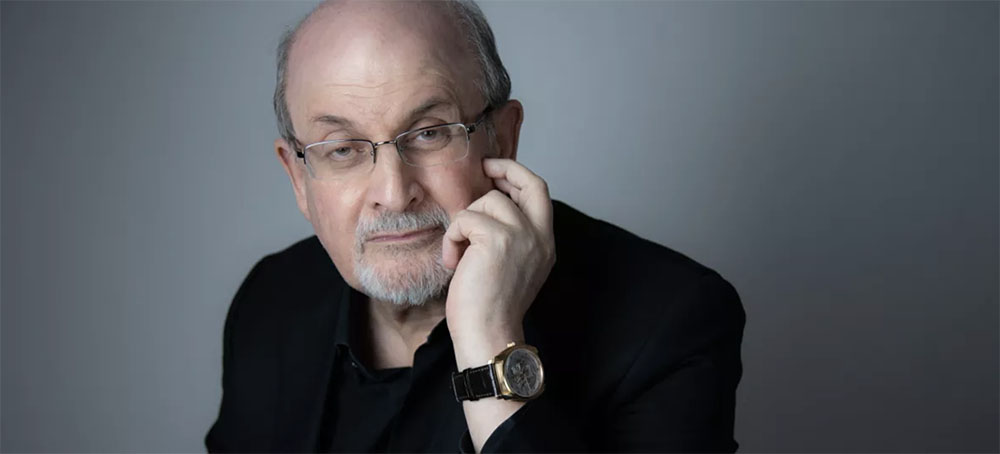 Salman Rushdie's new novel, 'Victory City,' is released as he continues to recover from a vicious 2022 attack. (photo: Rachel Eliza Griffiths)