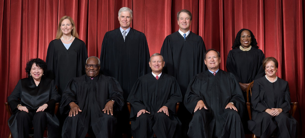The Supreme Court as composed June 30, 2022 to present. (photo: Fred Schilling/Collection of the Supreme Court of the United States)