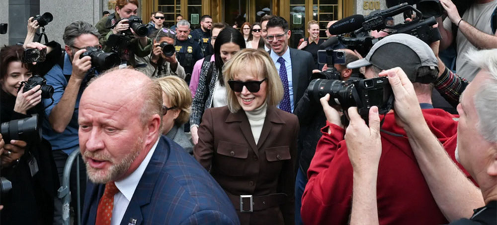 'E. Jean Carroll wasn't hiding anything,' Carroll's lead lawyer said on Monday, as her lawsuit against former President Donald Trump reached its conclusion. (photo: Ed Jones/AFP)
