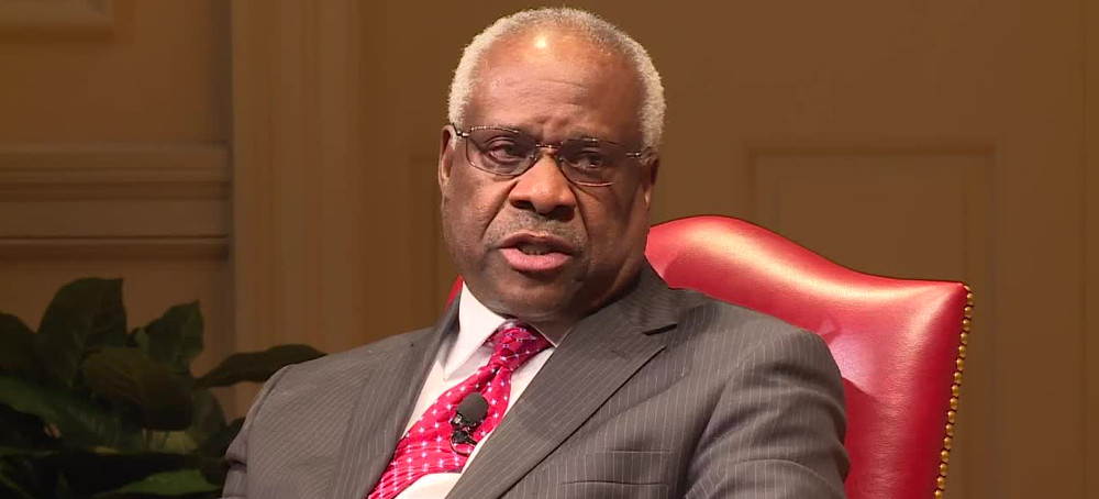 U.S. Supreme Court Justice Clarence Thomas during an event in February 2018 at the Library of Congress. (photo: Pablo Martinez Monsivais/AP)