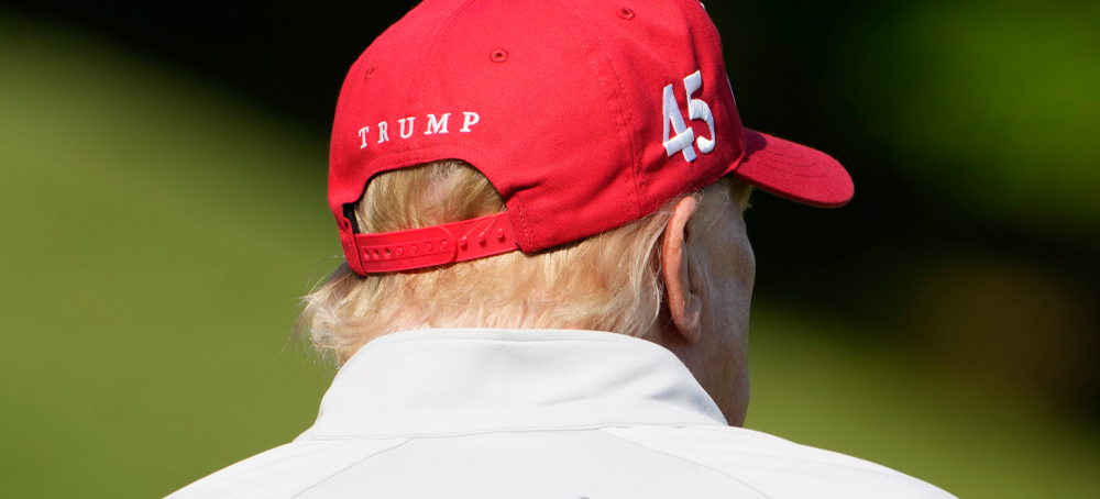 Former president Donald Trump in Sterling, Virginia. (photo: Alex Brandon/AP)
