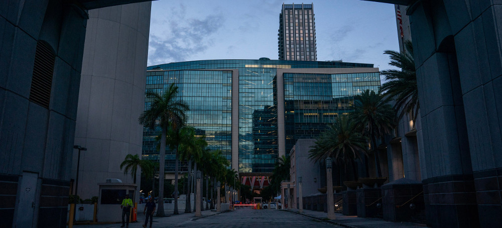 The Wilkie D. Ferguseon Jr. U.S. Courthouse, Downtown Miami, Florida. (photo: Nathan Howard/Bloomberg)