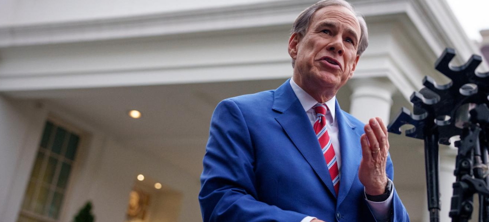 Texas Governor Greg Abbott. (photo: Andrew Harnik/Getty Images)