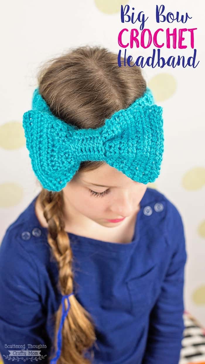 Get the instructions on how to Crochet this Big Bow Headband.