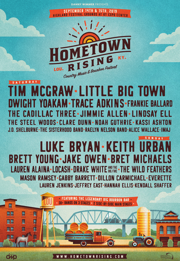 Trace Adkins, Dillon Carmichael, The Sisterhood Band Added To Hometown Rising Country Music & Bourbon Festival - September 14 & 15 In Louisville