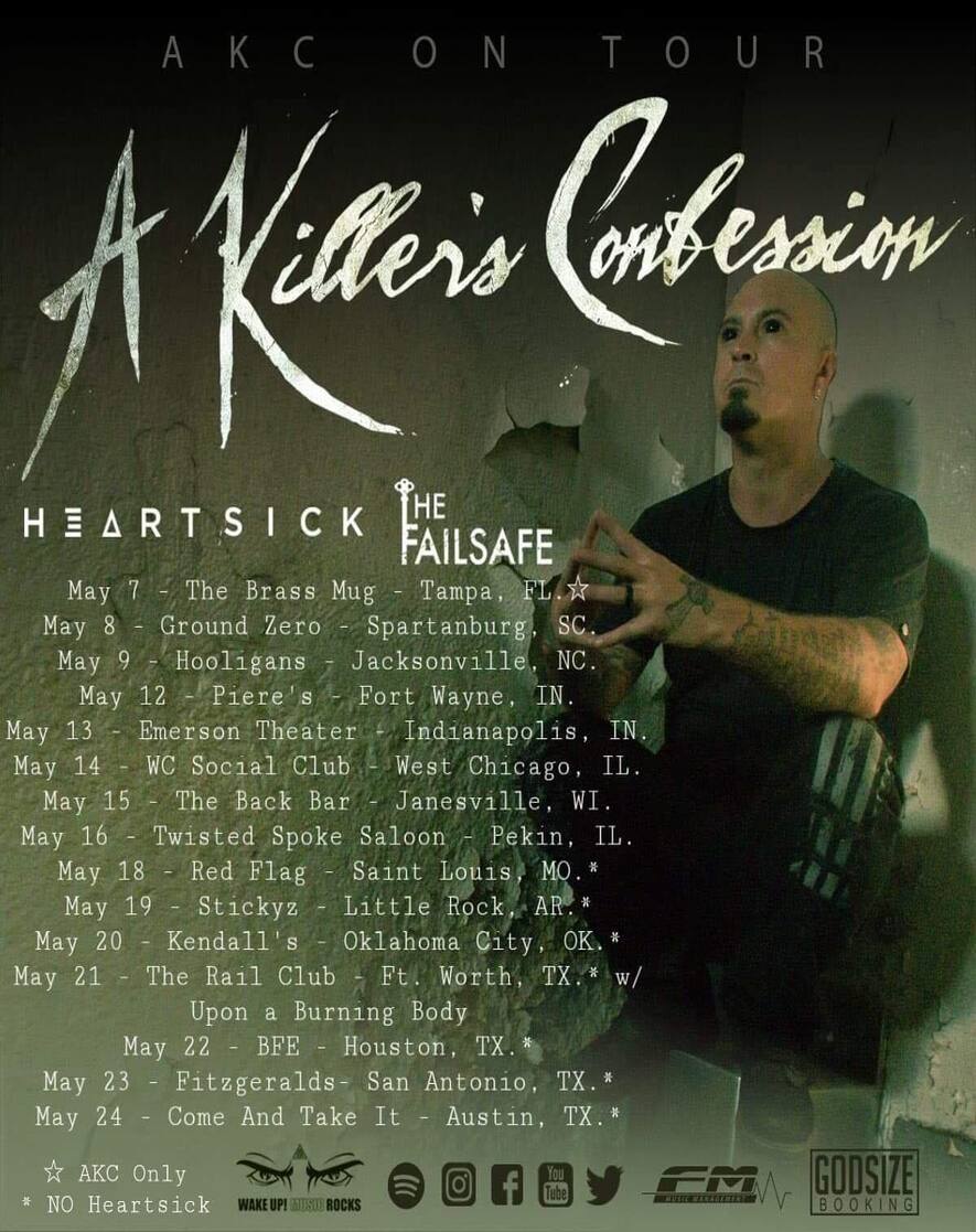 A KILLER'S CONFESSION Tour Announcement and New Video
